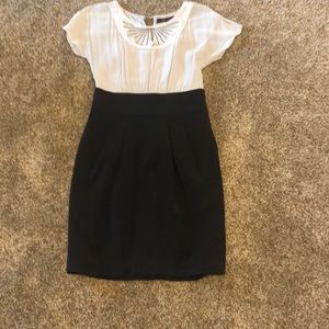BCBG Maxazria black and grey dress